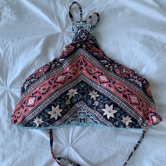 Billabong High Neck Halter Bikini Top - Small - Picture 1 of 3